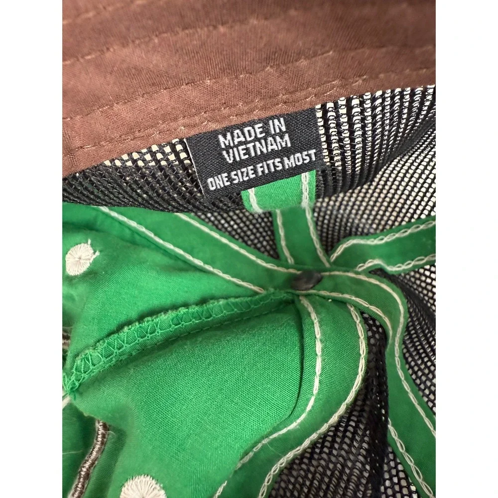 Irish Hat Green‎ Shamrock Baseball Cap Trucker Distressed One Size Adjustable